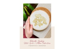 Fyberspates x Hoop & Fred - Delicate Ginkgo - Stitch Guide and Pattern Instructions (downloadable PDF)