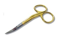 Madeira Double Curved Embroidery Scissors - Gold Plated - 100mm