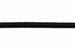 Round Elastic - 4mm - Black (50m reel)