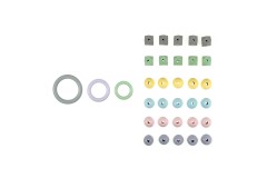 Trimits Wooden Craft Accessories Pack - Assorted Colours (Pack of 33)