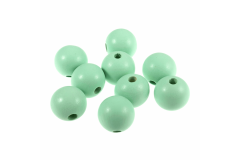 Trimits Wooden Craft Beads - Round - 25mm - Mint (Pack of 9)
