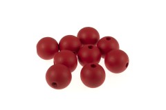 Trimits Wooden Craft Beads - Round - 25mm - Red (Pack of 9)