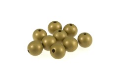 Trimits Wooden Craft Beads - Round - 25mm - Gold (Pack of 9)
