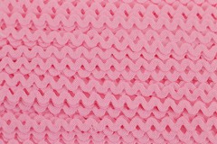Ric Rac - Polyester - 8mm wide - Pink (per metre)
