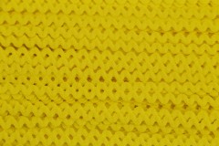 Ric Rac - Polyester - 8mm wide - Yellow (per metre)