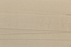 Herringbone Tape - Cotton - 25mm wide - Natural (per metre)