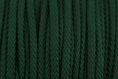Braided Cord - Polyester - 4mm diameter - Forest Green (per metre)