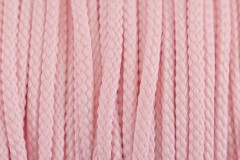 Braided Cord - Polyester - 4mm diameter - Pink (per metre)