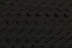 Ric Rac - Polyester - 14mm wide - Black (per metre)