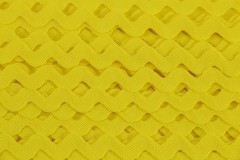 Ric Rac - Polyester - 14mm wide - Yellow (per metre)