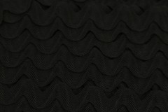 Ric Rac - Polyester - 22mm wide - Black (per metre)
