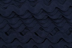 Ric Rac - Polyester - 22mm wide - Navy Blue (per metre)