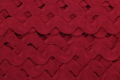 Ric Rac - Polyester - 22mm wide - Wine Red (per metre)