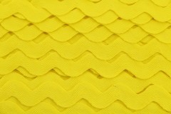 Ric Rac - Polyester - 22mm wide - Yellow (per metre)