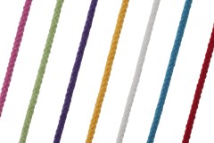 Braided Cord - Cotton Acrylic - 4mm diameter (per metre)