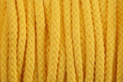 Braided Cord - Cotton Acrylic - 4mm diameter - Yellow (per metre)