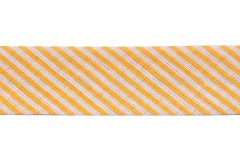 Bias Binding - Cotton - 20mm wide - Yellow Stripes (per metre)
