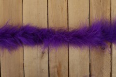Luxury Marabou Feather Fur Trim - Purple (per metre)