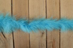 Luxury Marabou Feather Fur Trim - Turquoise (per metre)