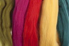 Trimits Natural Wool Roving - 50g - Assorted Brights
