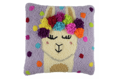 Trimits - Festival Llama Cushion (Punch Needle Kit)