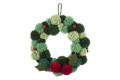 Trimits - Traditional Christmas Wreath (Pom Pom Kit)
