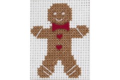 Trimits - Christmas Card Kit - Gingerbread Man (Cross Stitch Kit)