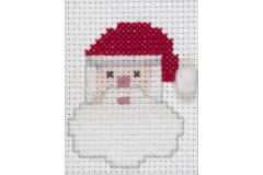Trimits - Christmas Card Kit - Santa (Cross Stitch Kit)