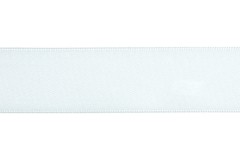 Bowtique Satin Polyester Ribbon - 3mm wide - White (5m reel)