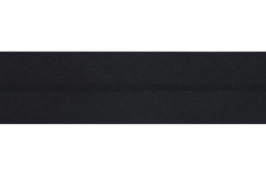 Bias Binding - Polycotton - 50mm wide - Black (per metre)