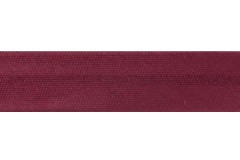Bias Binding - Polyester - 15mm wide - Satin - Burgundy (per metre)