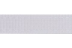 Seam Binding - Polyester - 25mm wide - White (per metre)