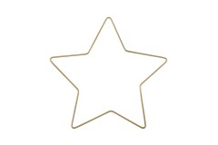 Trimits Craft Hoop - Metal - Star - 20cm - Gold