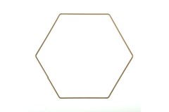 Trimits Craft Hoop - Metal - Hexagon - 20cm - Gold