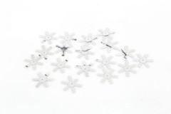 Trimits Sequins, Snowflakes, Silver (pack of 18)
