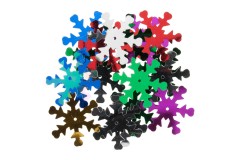 Trimits Sequins, Snowflakes, Multicoloured (pack of 18)