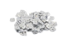 Trimits Sequins, Square, 7mm, Silver (pack of 140)