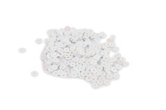 Trimits Sequins, Flat, 6mm, White Iris (pack of 400)