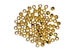 Trimits Plated Beads, 3mm, Gold (pack of 75)