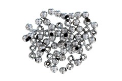 Trimits Plated Beads, 4mm, Silver (pack of 45)