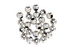 Trimits Plated Beads, 5mm, Silver (pack of 25)
