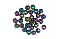 Trimits Plated Beads, 5mm, Rainbow (pack of 25)
