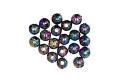 Trimits Plated Beads, 8mm, Rainbow (pack of 20)