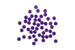 Trimits Acrylic Stones, Glue-On Round, Medium, 5mm, Purple (pack of 100)