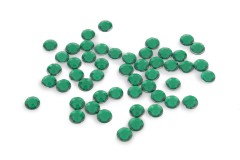 Trimits Acrylic Stones, Glue-On Round, Large, 7mm, Green (pack of 50)
