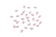 Trimits Acrylic Stones, Glue-On Oval, 8mm, Pink (pack of 30)