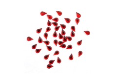 Trimits Acrylic Stones, Glue-On Teardrop, 6mm, Red (pack of 40)
