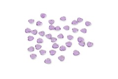 Trimits Acrylic Stones, Glue-On Heart, 6mm, Lilac (pack of 35)