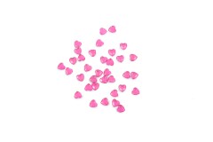 Trimits Acrylic Stones, Glue-On Heart, 6mm, Cerise (pack of 35)