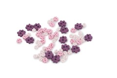 Trimits Mini Craft Buttons, Flowers, Lilac (2.5g)